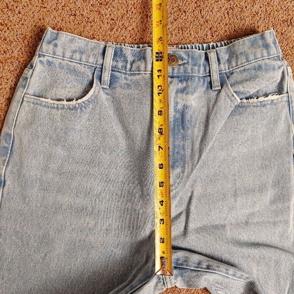 Show Me Your Mumu High Waisted Distressed Light Wash Straight Leg Jeans Size 26 - Picture 11 of 11